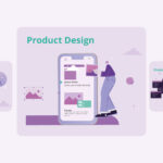 Es un diseño ilustrado de una persona organizando un producto digital, en la etapa dos de nuestro Folcode Way